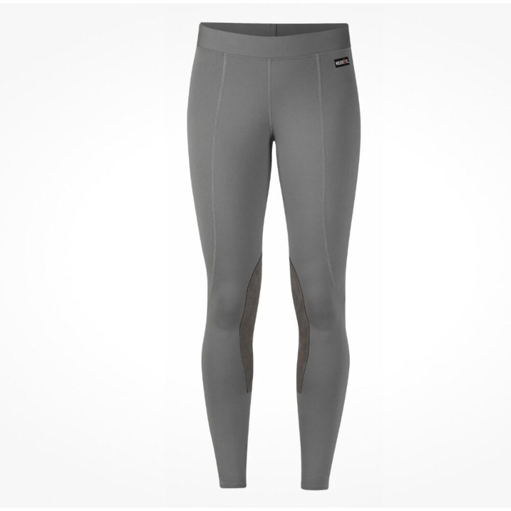 Kerrits Gray XL Flow Rise Knee‎ Patch Lightweight Riding Tights equestrian